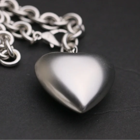 Roxanne Assoulin Silver Heart Necklace - Picture 8 of 8